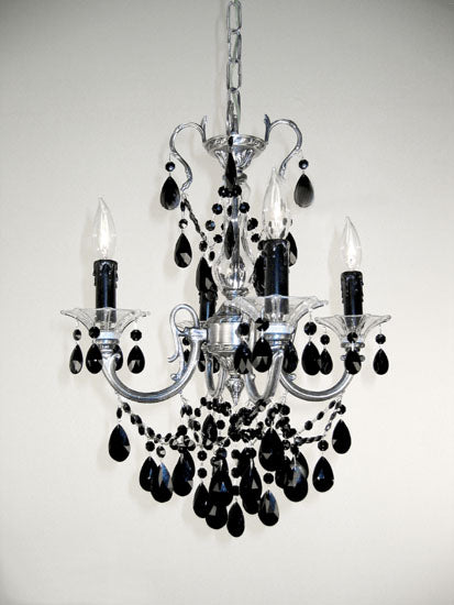 Classic Via Venteo 57004 MS CBK Chandelier Light - Millennium Silver