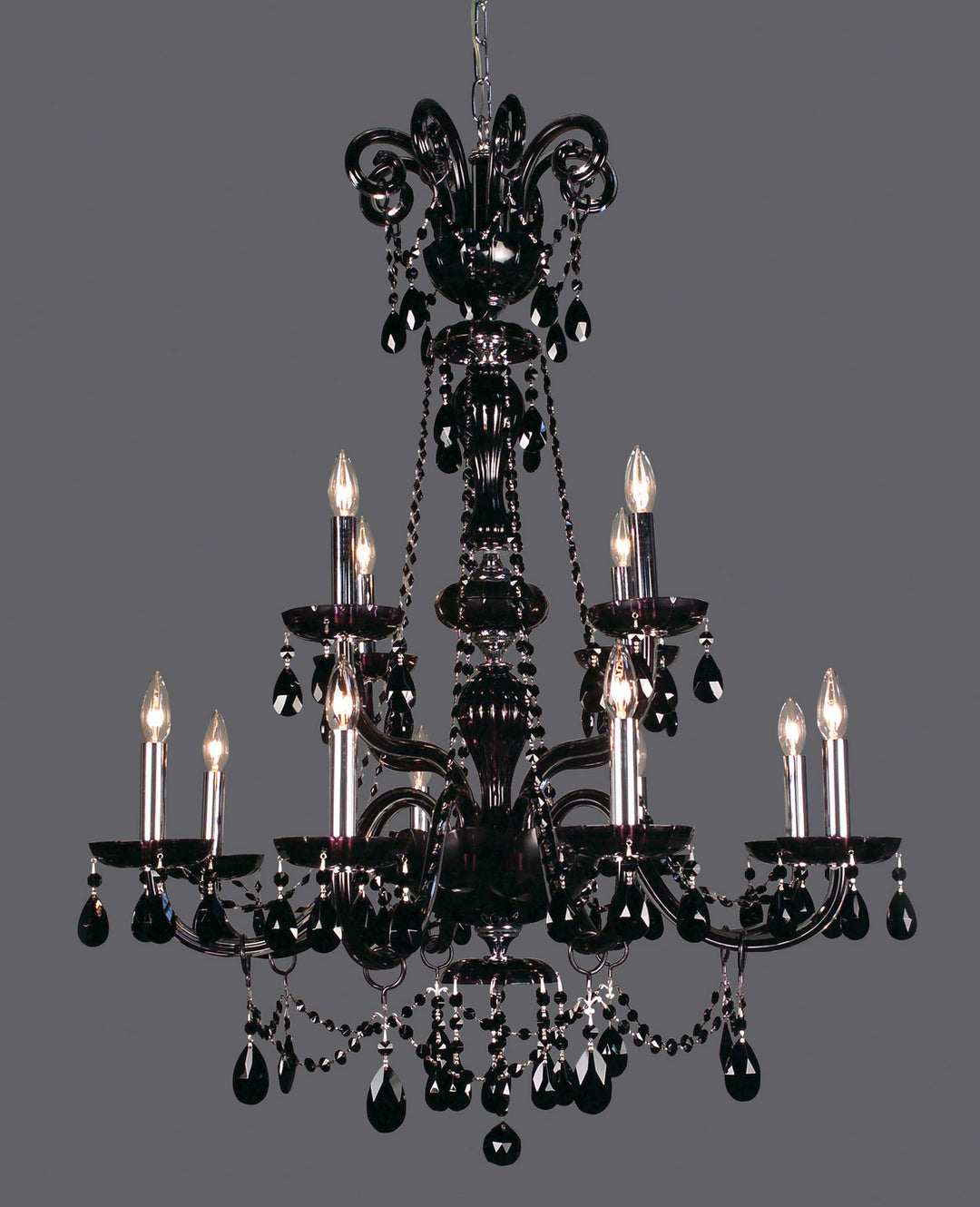 Classic Monte Carlo Elite 82018 CBK Chandelier Light - Black