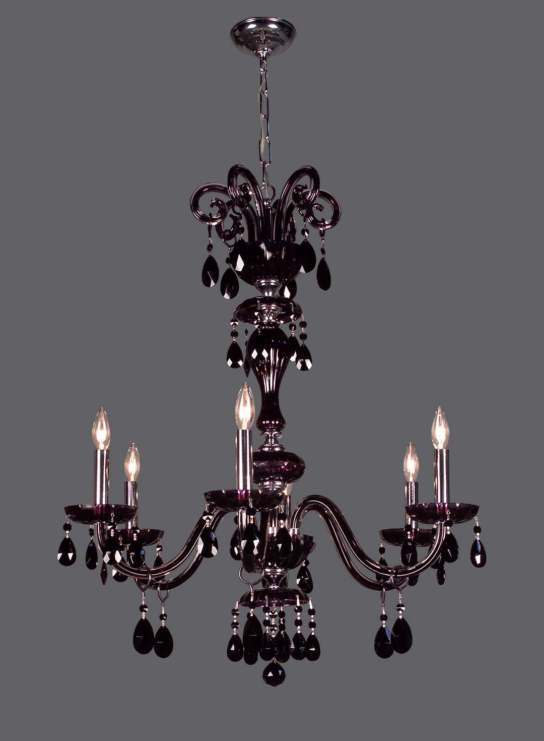 Classic Monte Carlo 82006 CBK Chandelier Light - Black