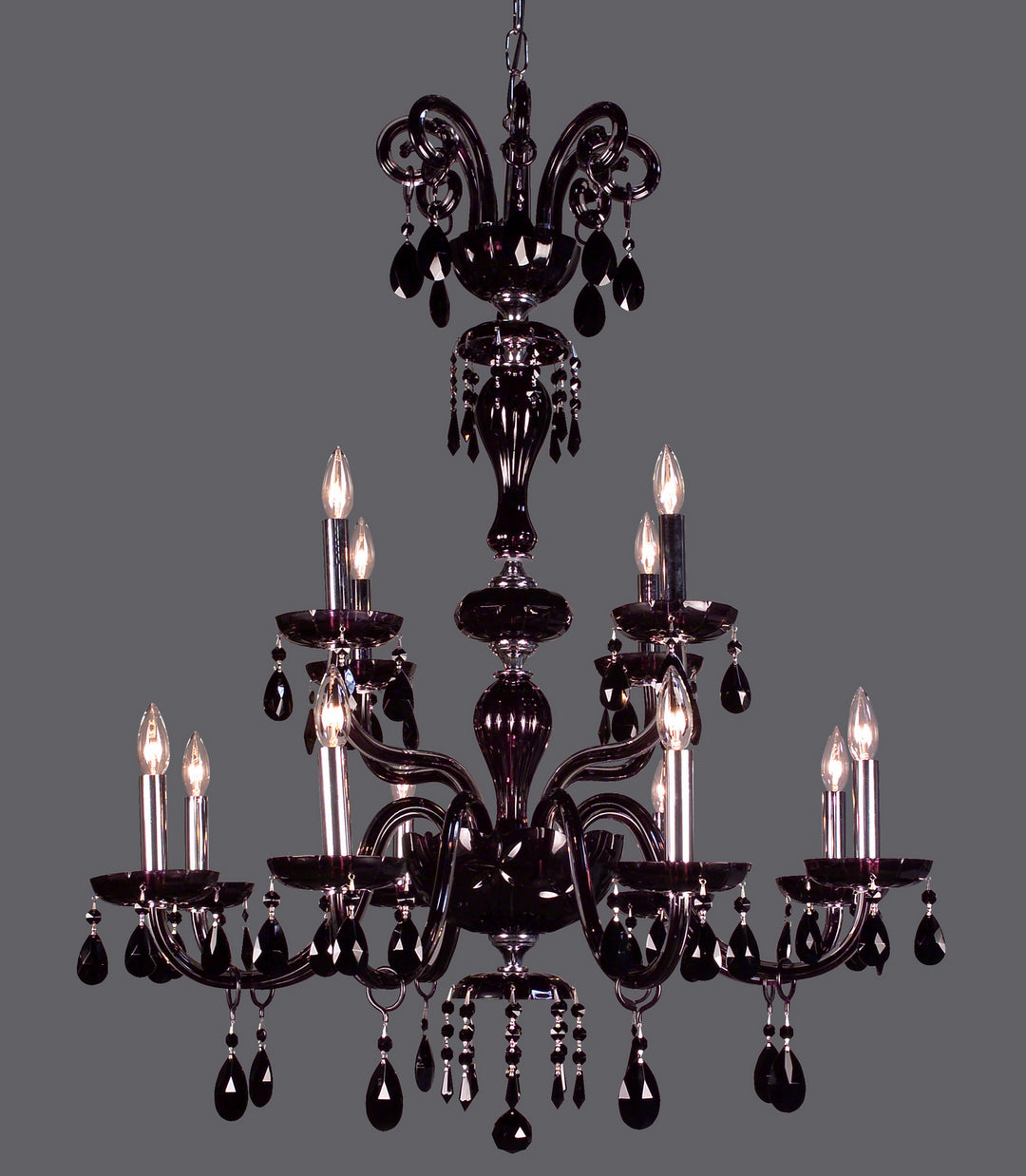 Classic Monte Carlo 82008 CBK Chandelier Light - Black