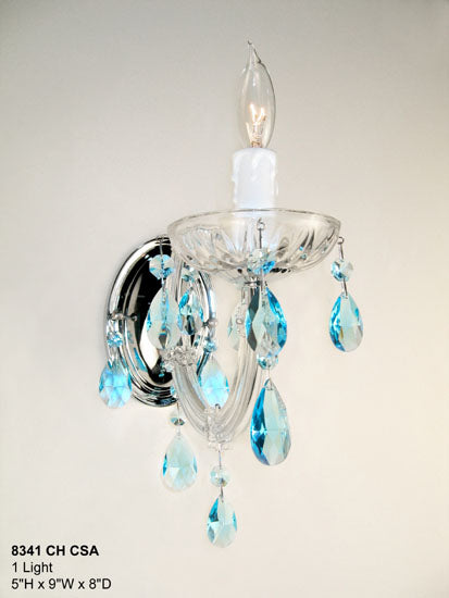 Classic Rialto Traditional 8341 CH CSA Wall Sconce Light - Chrome