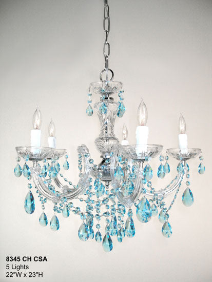 Classic Rialto Traditional 8345 CH CSA Chandelier Light - Chrome