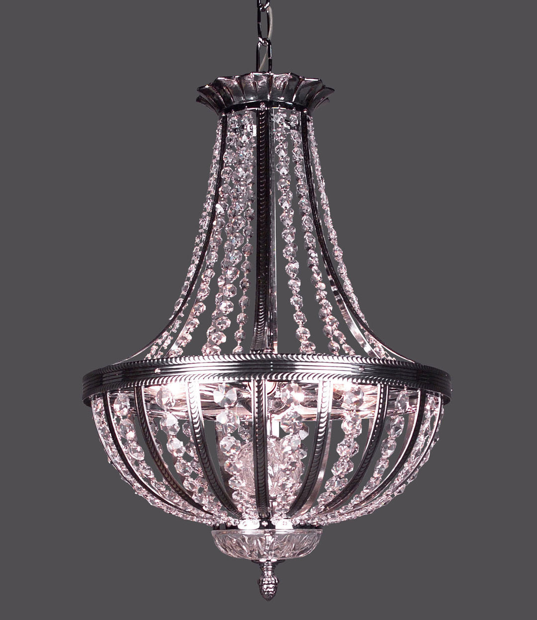 Classic Terragona 1924 CHB CP Pendant Light - Chrome with Black patina