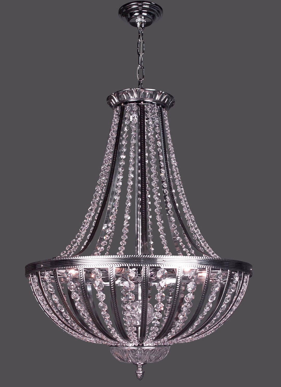 Classic Terragona 1925 CHB CP Pendant Light - Chrome with Black patina
