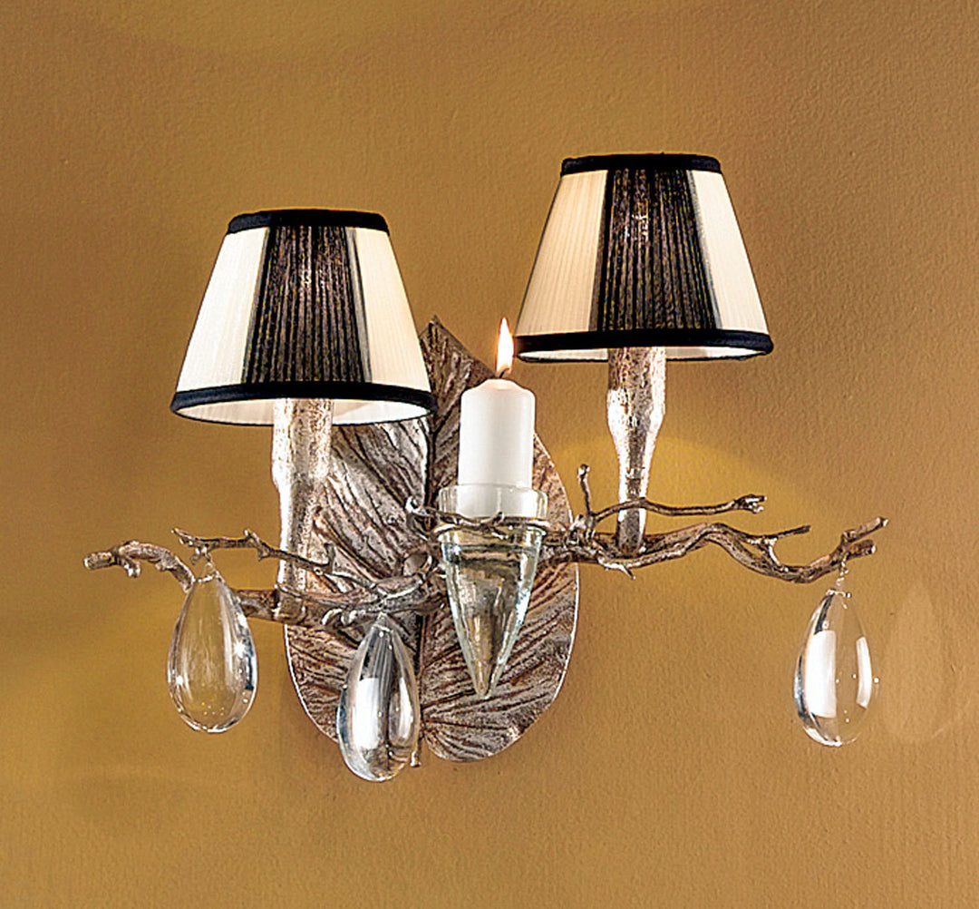Classic Morning Dew 10022 SF Wall Sconce Light - Silver Frost