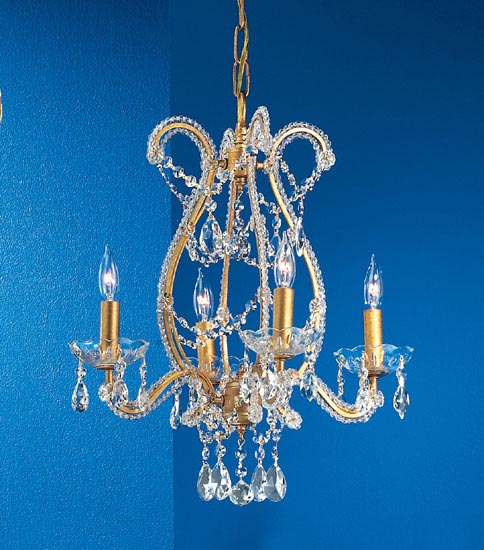 Classic Aurora 69724 OG C Chandelier Light - Olde Gold