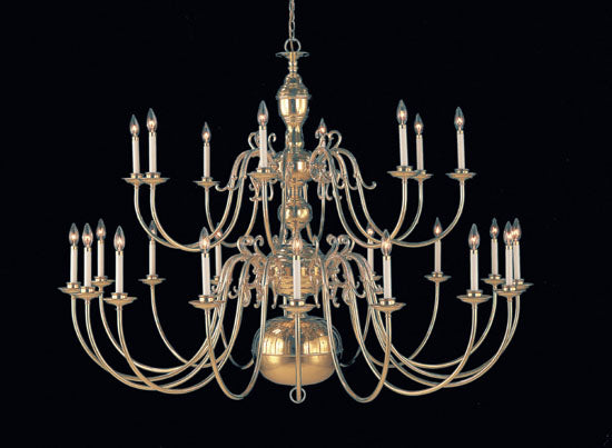 Classic Hermitage 6746 Chandelier Light - Polished Brass