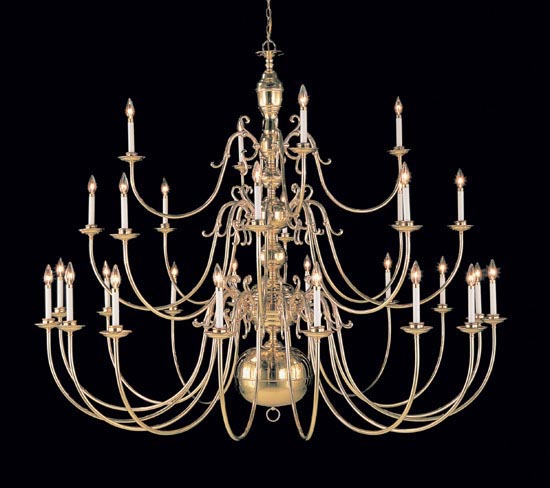 Classic Hermitage 6749 Chandelier Light - Polished Brass