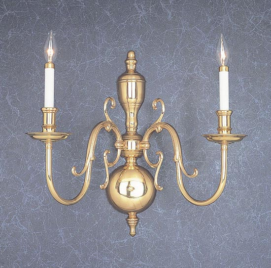 Classic Hermitage 6752 Wall Sconce Light - Polished Brass
