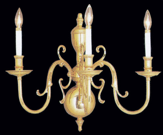 Classic Hermitage 6753 Wall Sconce Light - Polished Brass