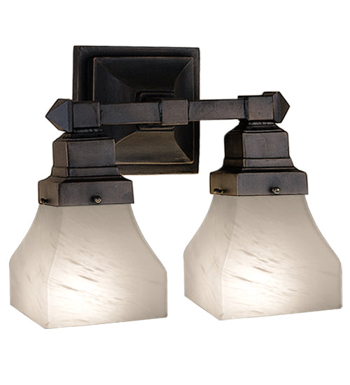 Meyda Tiffany Bungalow 27622 Bath Vanity Light 13 in. wide - French Bronzed