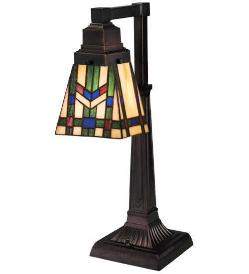 Meyda Tiffany Lighting 27656 Prairie Wheat One Light Desk Lamp Lamp Bronze / Dark