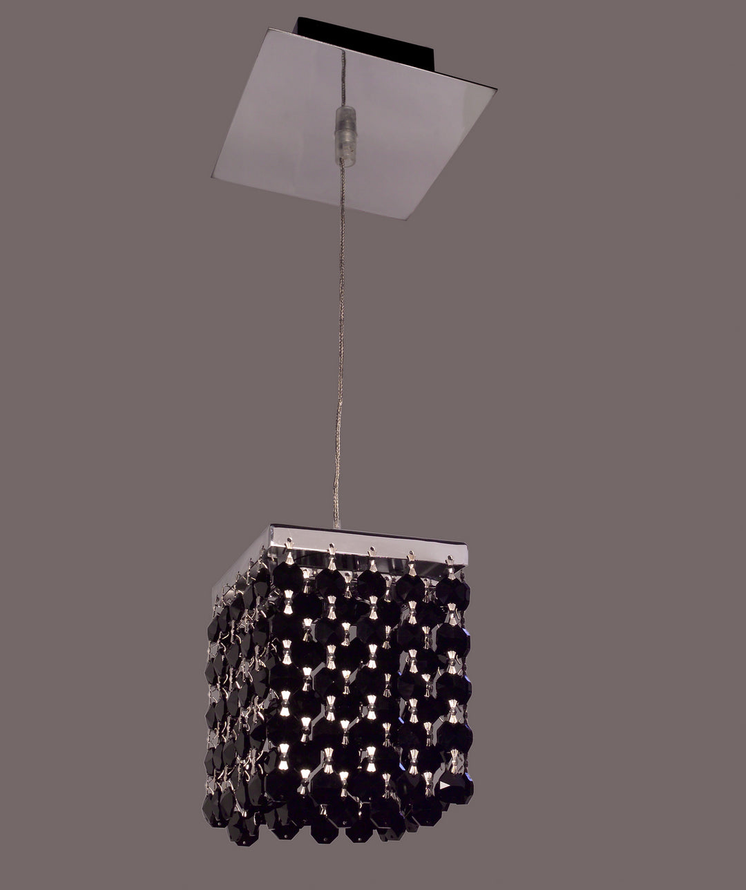 Classic Bedazzle 16101 BLK Pendant Light - Chrome