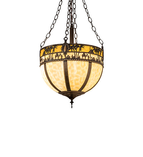 Meyda Tiffany Camel 27778 Pendant Light - Craftsman Brown, Oil Rubbed Bronze