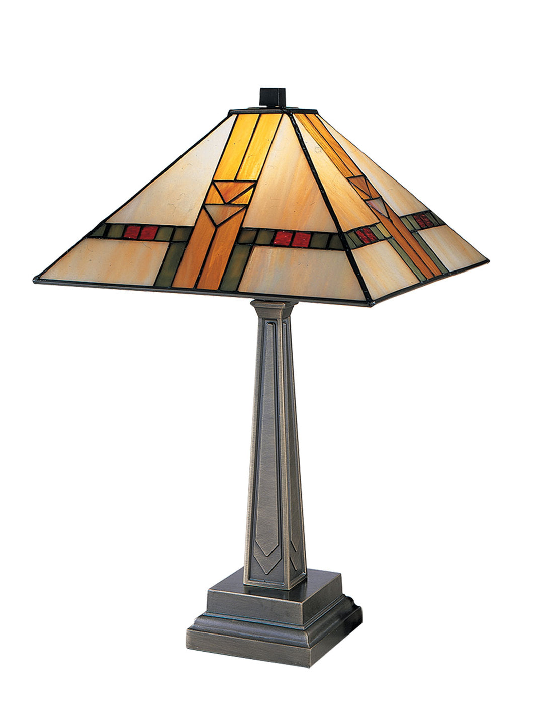 Dale Tiffany 8655/551 Mission Lamp Antique Brass