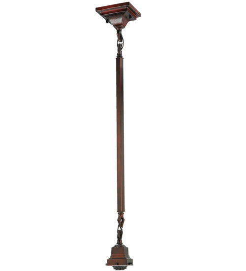 Meyda Tiffany Lighting 27846 Bungalow One Light Pendant Hardware Utility Light Bronze / Dark