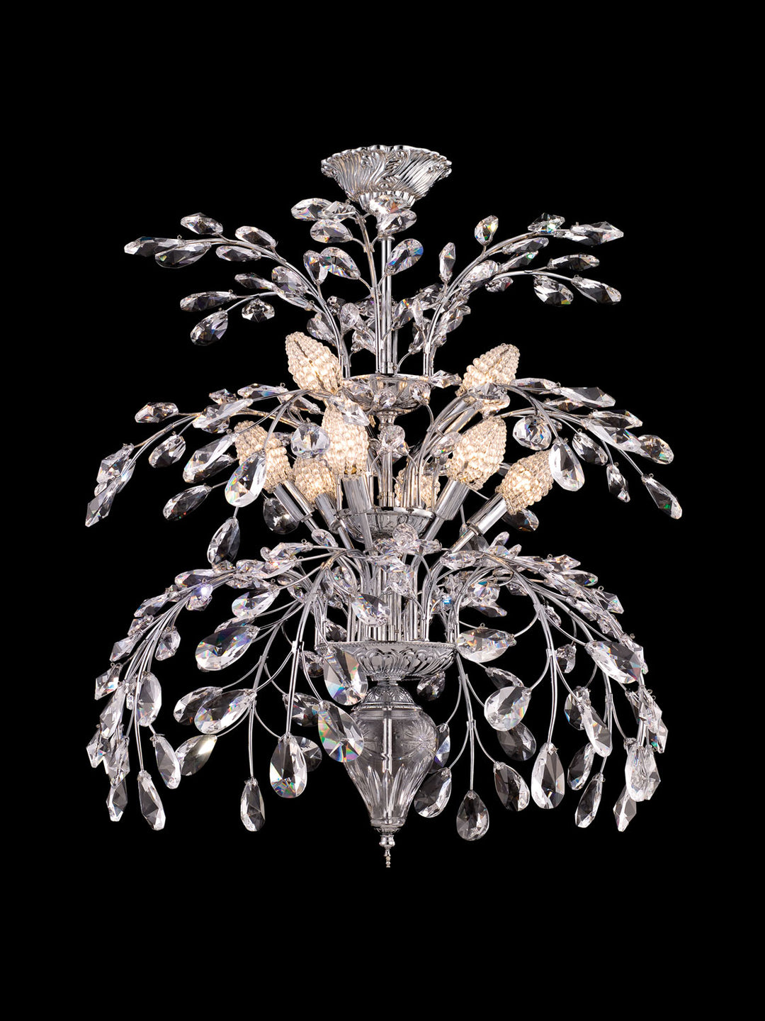 Dale Tiffany Kingston GH80261 Chandelier Light - Polished Chrome