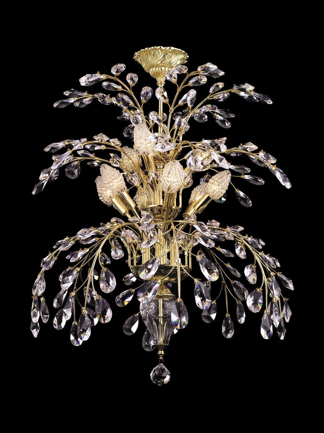 Dale Tiffany Wallington GH80260 Chandelier Light - Gold