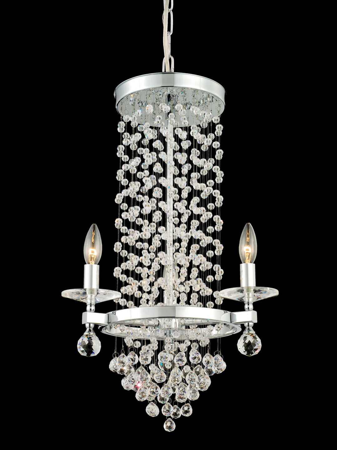 Dale Tiffany Kings Cross GH80535 Chandelier Light - Polished Chrome