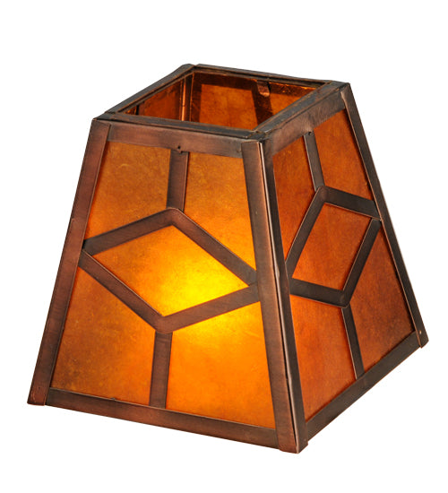 Meyda Tiffany Lighting 27880 Diamond Craftsman Shade Lamp Shade Bronze / Dark