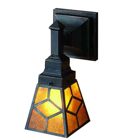 Meyda Tiffany Diamond Craftsman 27883 Wall Light - Amber