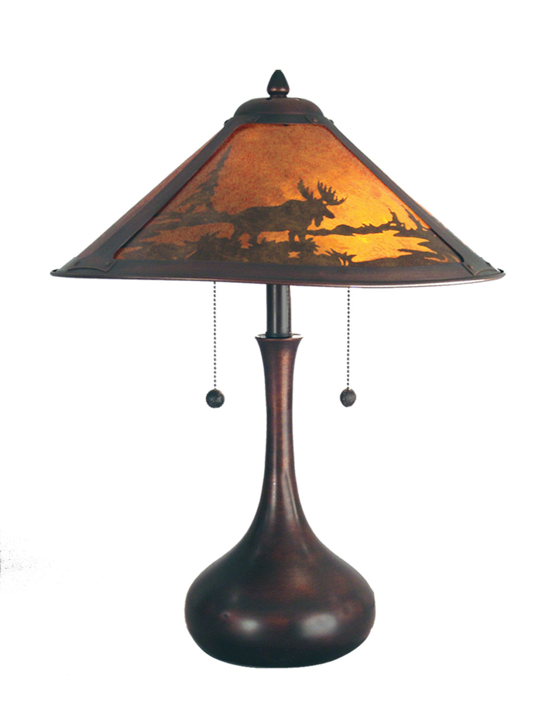 Dale Tiffany TT80484 Classic Mica Lamp Antique Bronze