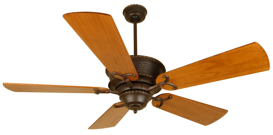 Craftmade Riata K10349 Ceiling Fan 54 - Aged Bronze Textured, Distressed Teak/