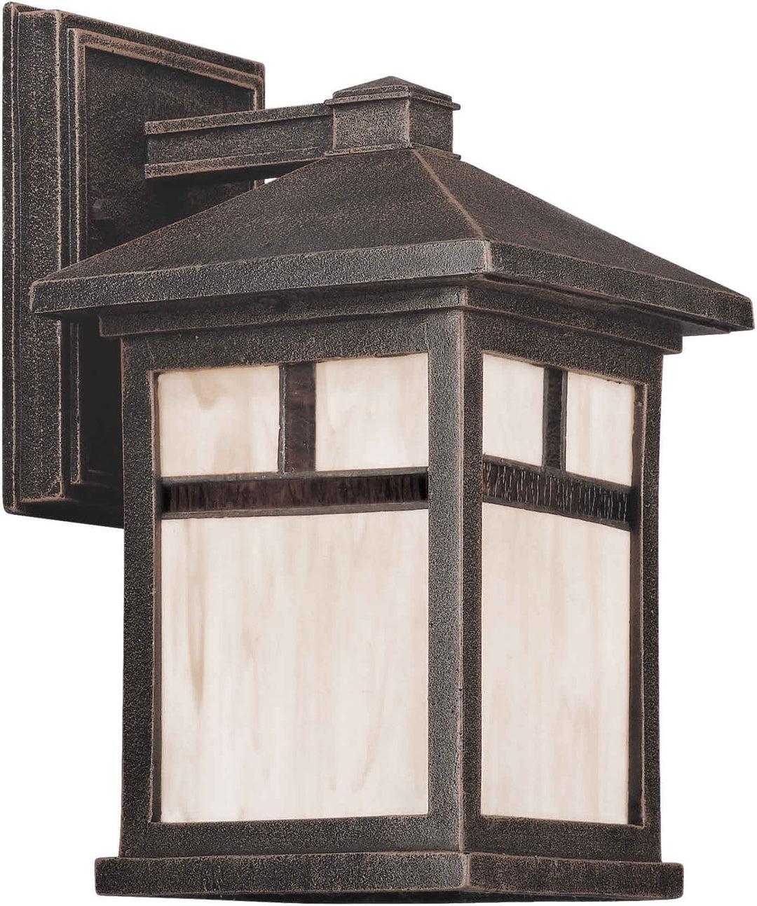 Forte Lighting 1773-01-28DS Family Number 282 Painted Rust One Light Outdoor Lantern Outdoor Bronze / Dark