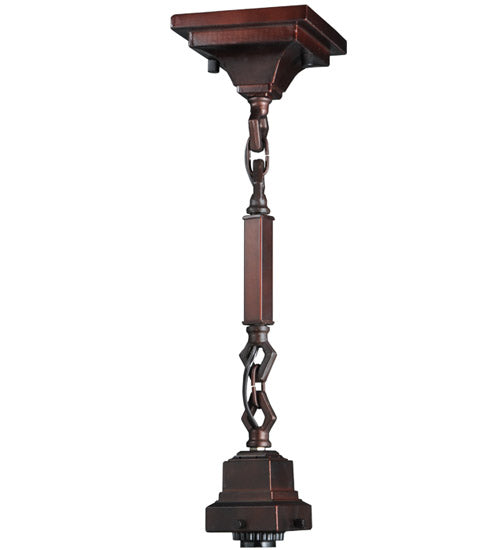 Meyda Tiffany Mackintosh Leaf 16080 Pendant Light - Vintage Copper