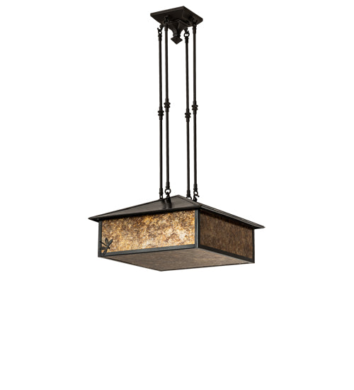 Meyda Tiffany Lotus Leaf 28292 Pendant Light - Oil Rubbed Bronze