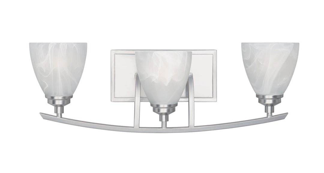 Designers Fountain Tackwood 82903-SP Bath Vanity Light 24 in. wide - Satin Platinum