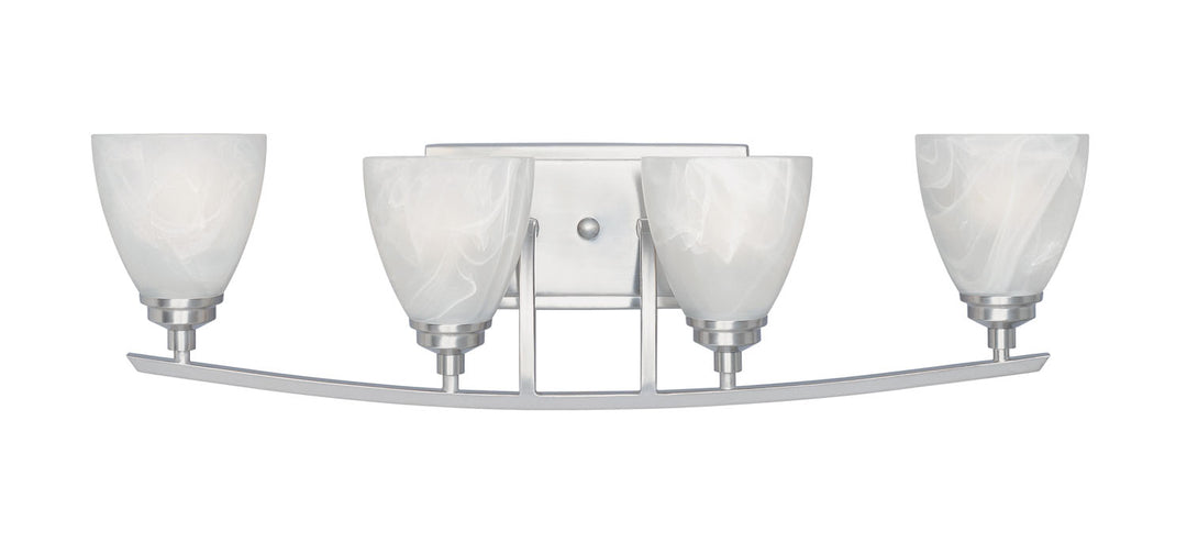 Designers Fountain Tackwood 82904-SP Bath Vanity Light 30 in. wide - Satin Platinum