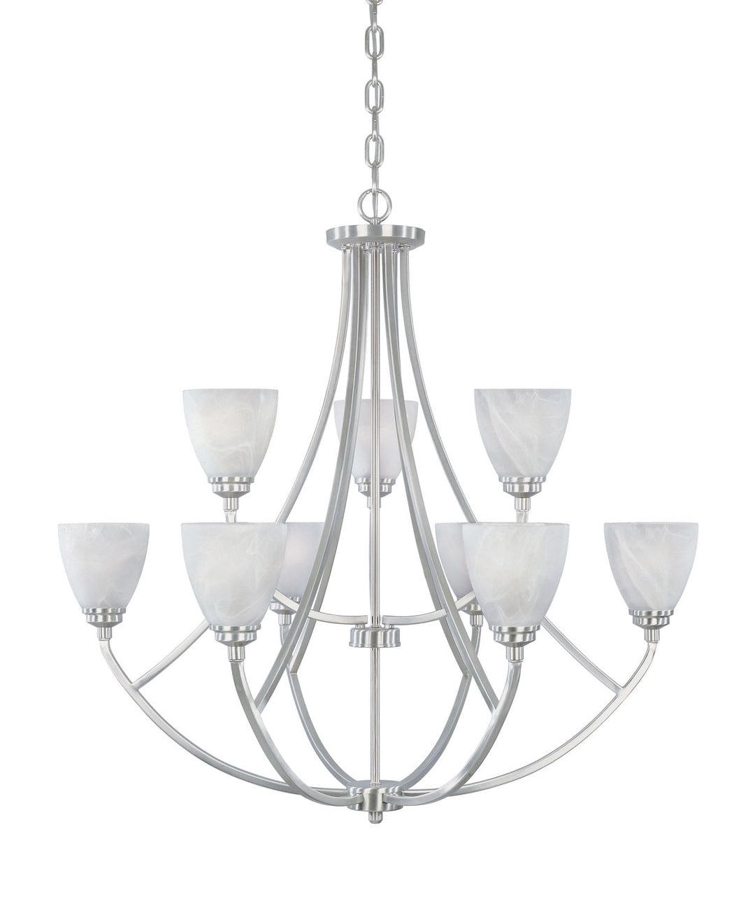 Designers Fountain Tackwood 82989-SP Chandelier Light - Satin Platinum