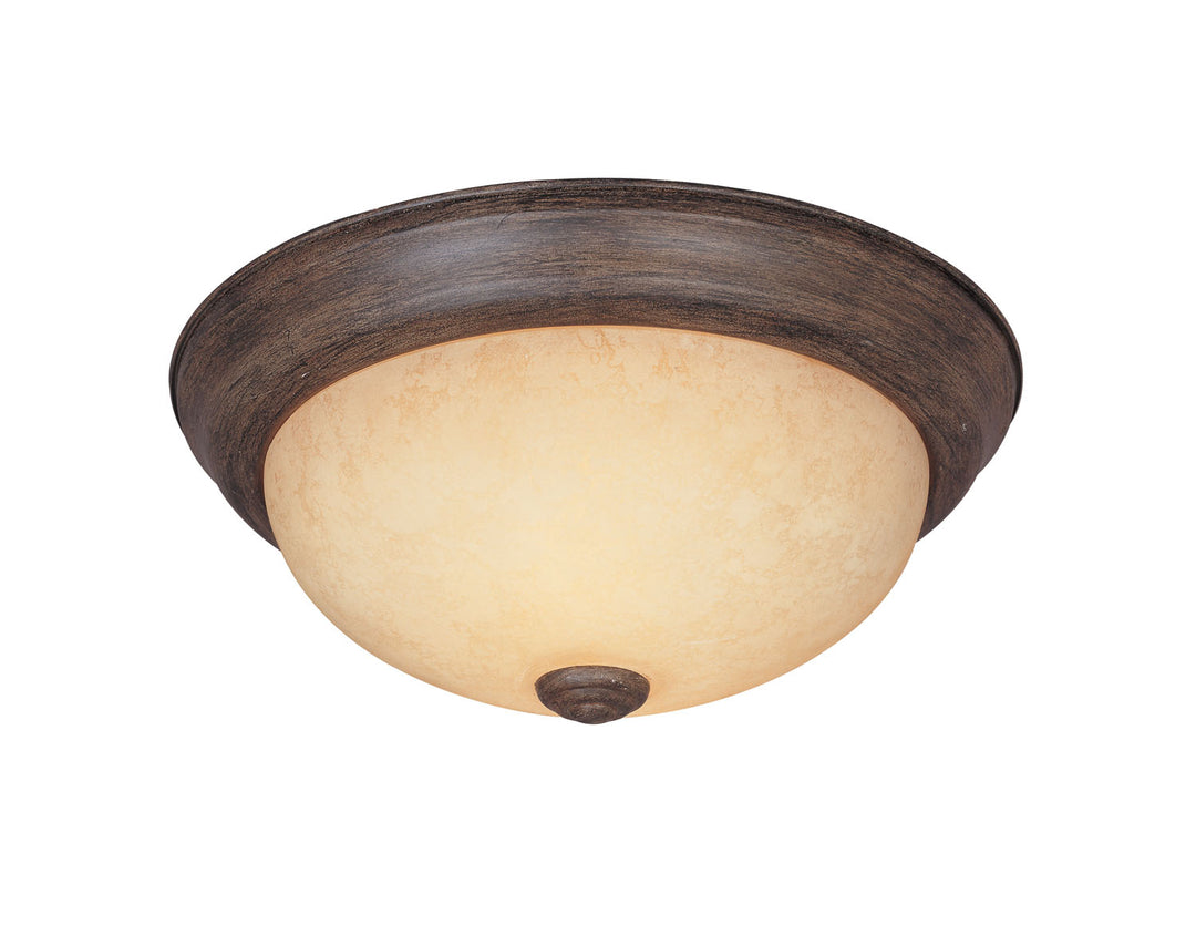 Designers Fountain Decorative Flushmount 1257L-WM-AM Ceiling Light - Warm Mahogany