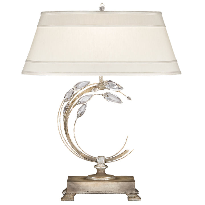 Fine Art Lighting 758610ST Crystal Laurel One Light Table Lamp Lamp Pewter, Nickel, Silver