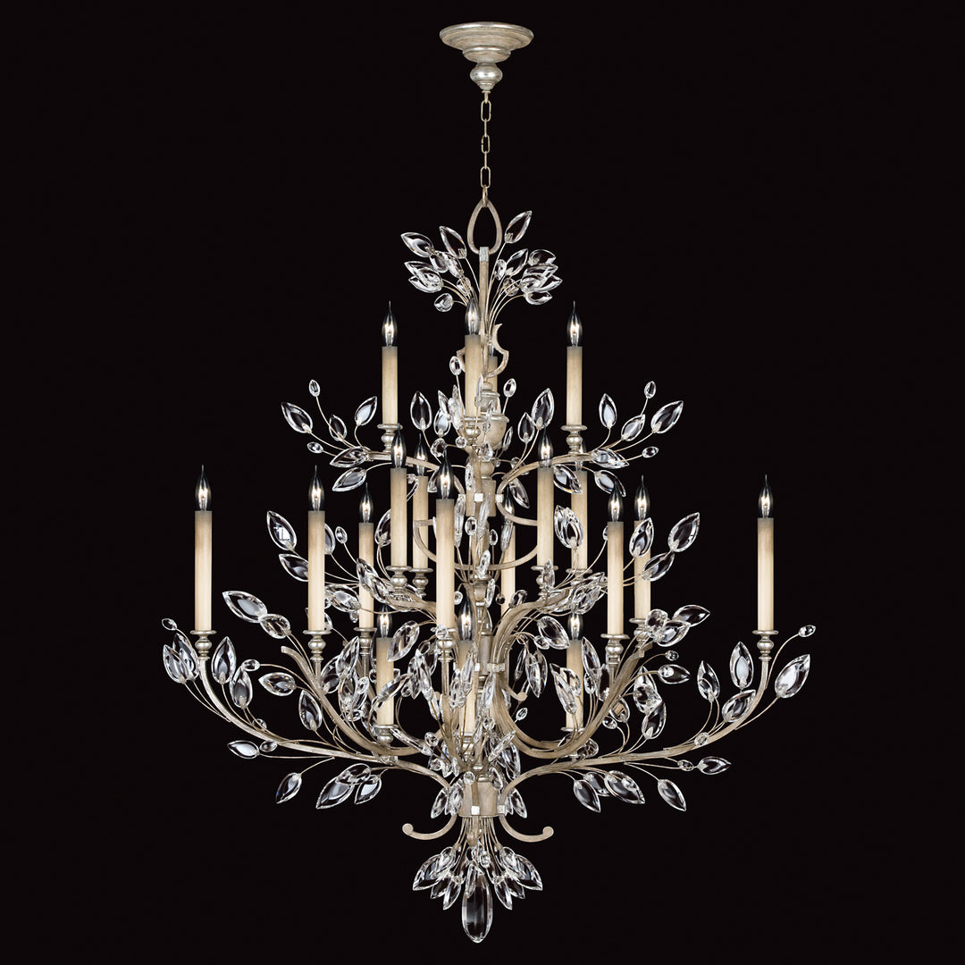 Fine Art Crystal Laurel 771140ST Chandelier Light - Silver