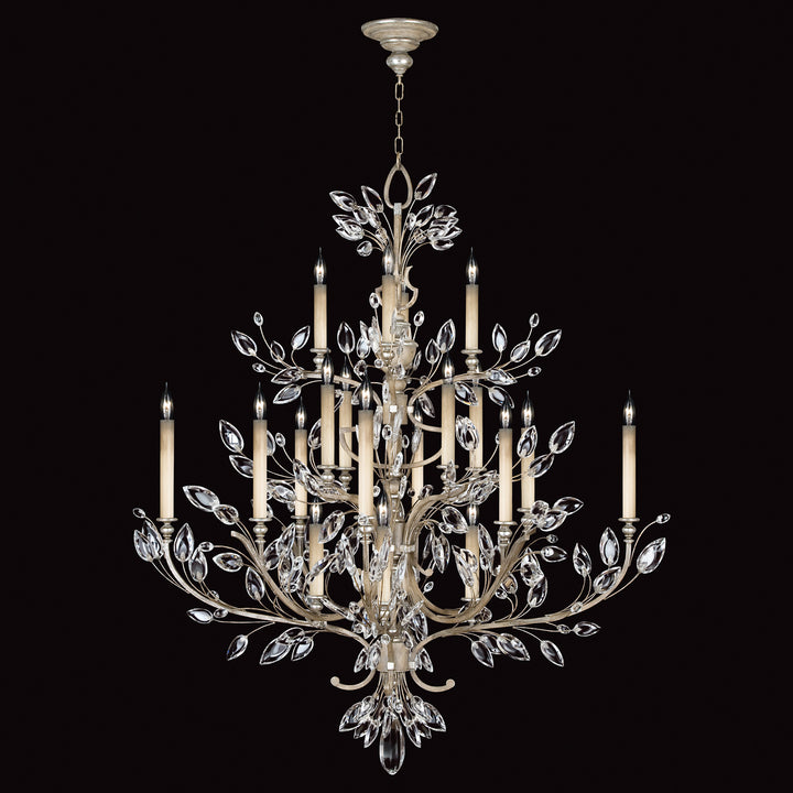 Fine Art Crystal Laurel 771140ST Chandelier Light - Silver