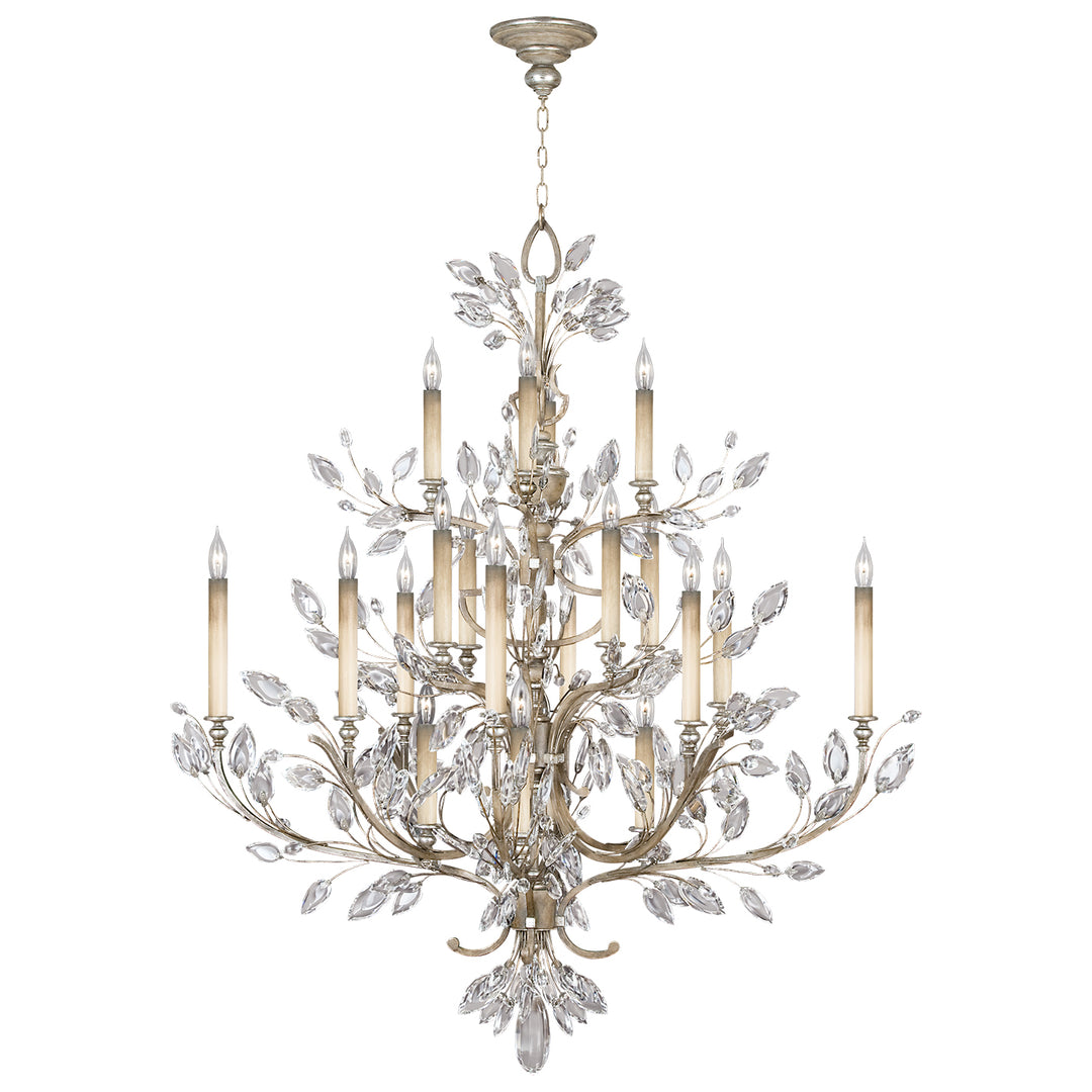 Fine Art Crystal Laurel 771140ST Chandelier Light - Silver