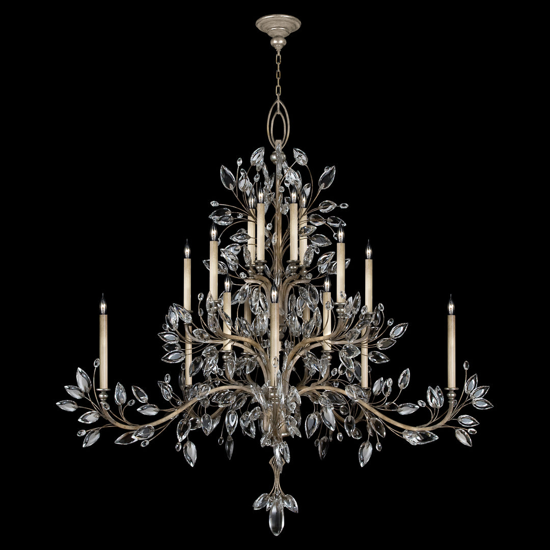 Fine Art Crystal Laurel 771240ST Chandelier Light - Silver