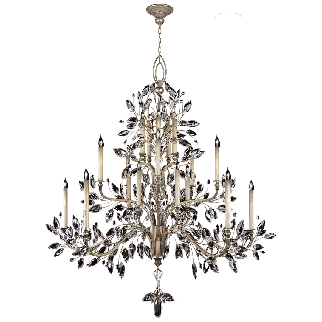 Fine Art Crystal Laurel 771240ST Chandelier Light - Silver