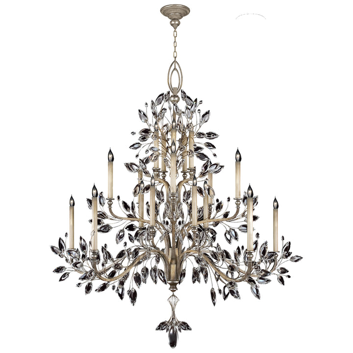 Fine Art Crystal Laurel 771240ST Chandelier Light - Silver