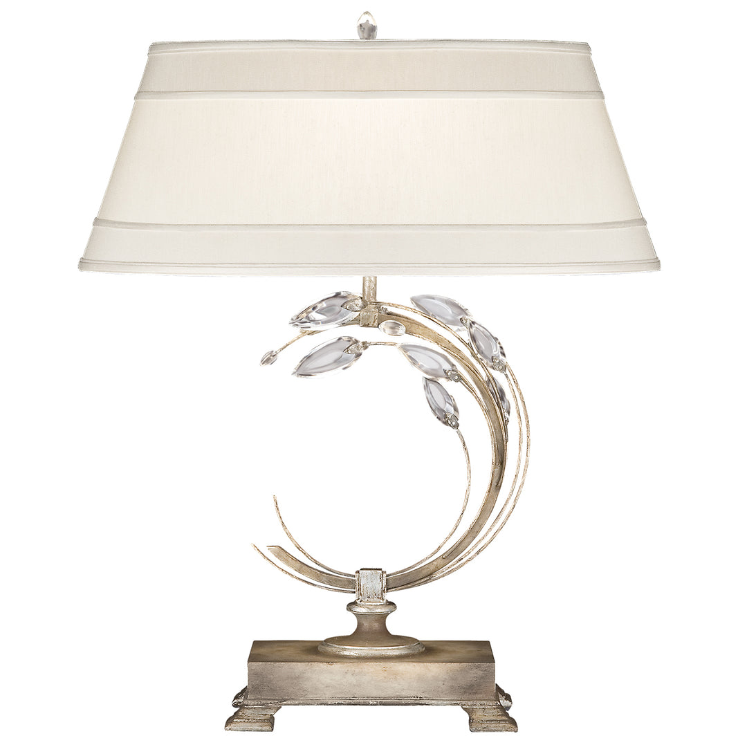 Fine Art Lighting 771510ST Crystal Laurel One Light Table Lamp Lamp Pewter, Nickel, Silver