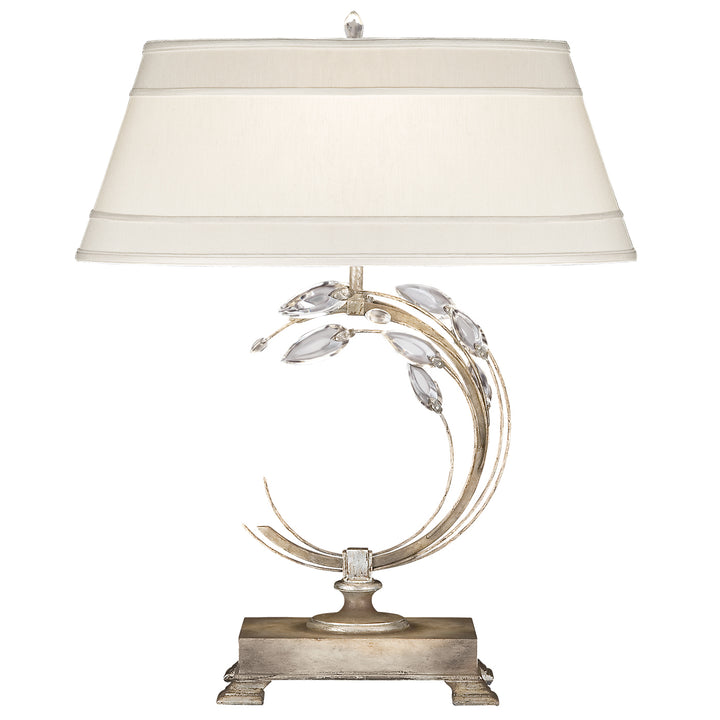 Fine Art Lighting 771510ST Crystal Laurel One Light Table Lamp Lamp Pewter, Nickel, Silver