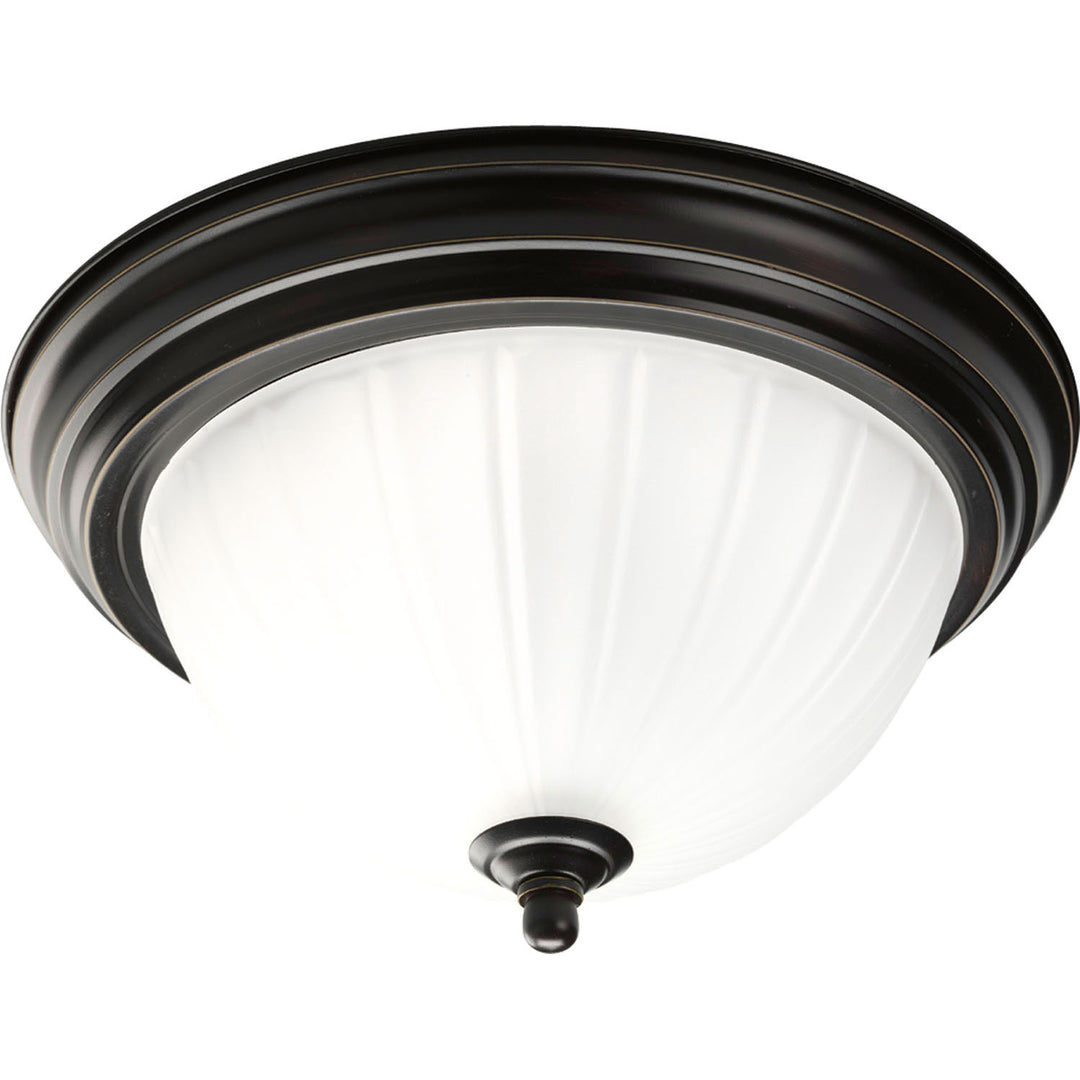 Progress Melon Glass P3816-20 Ceiling Light - Antique Bronze
