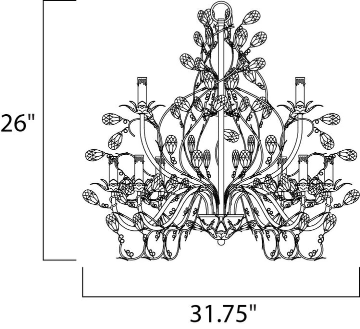 Maxim Elegante 2852OI Chandelier Light - Oil Rubbed Bronze