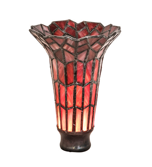 Meyda Tiffany Lighting 28656 Stained Glass Pond Lily Shade Lamp Shade Bronze / Dark