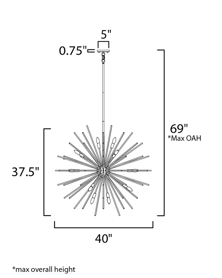 Maxim Polaris 28666CLPC Pendant Light - Polished Chrome