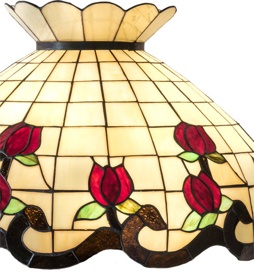 Meyda Tiffany Lighting 28670 Roseborder Shade Lamp Shade Multicolored