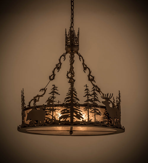 Meyda Tiffany Wildlife At Dusk 28711 Pendant Light - Cafe-Noir