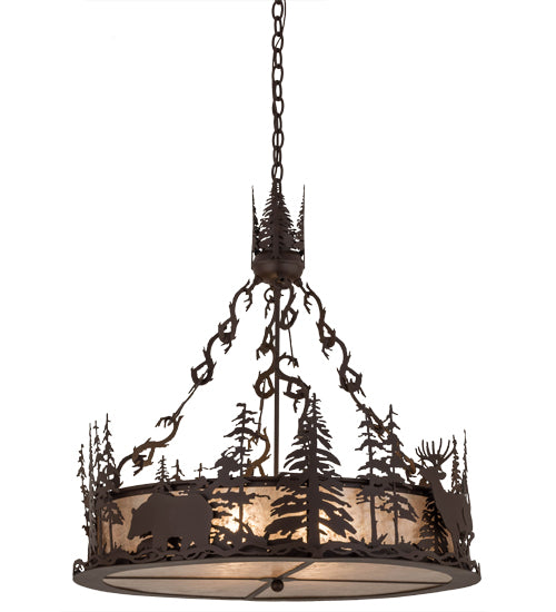 Meyda Tiffany Wildlife At Dusk 28711 Pendant Light - Cafe-Noir